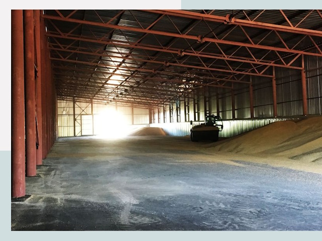 Строительство зернохранилищ в Новодвинске