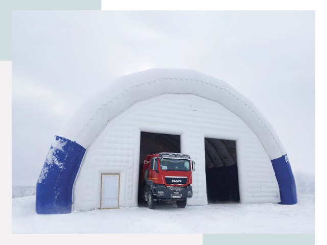 Мобильные ангары в Новодвинске