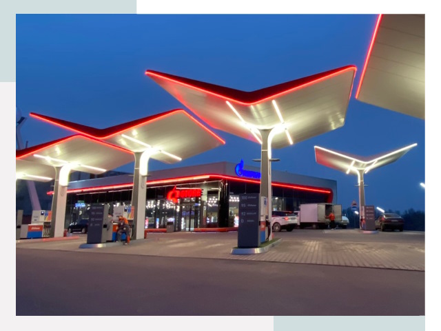 Навесы для АЗС в Новодвинске