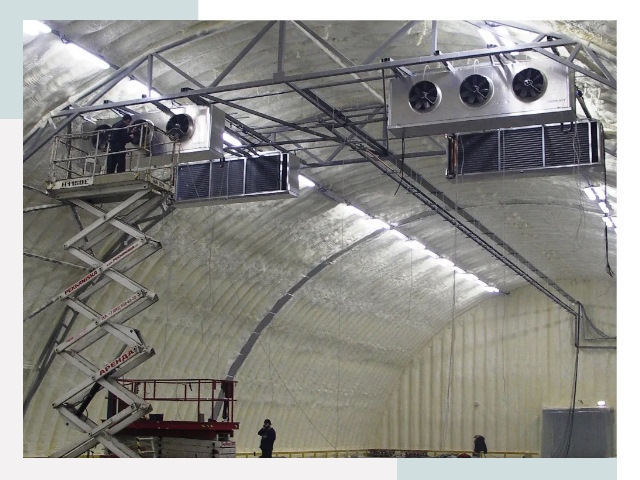 Оснащение ангаров в Новодвинске