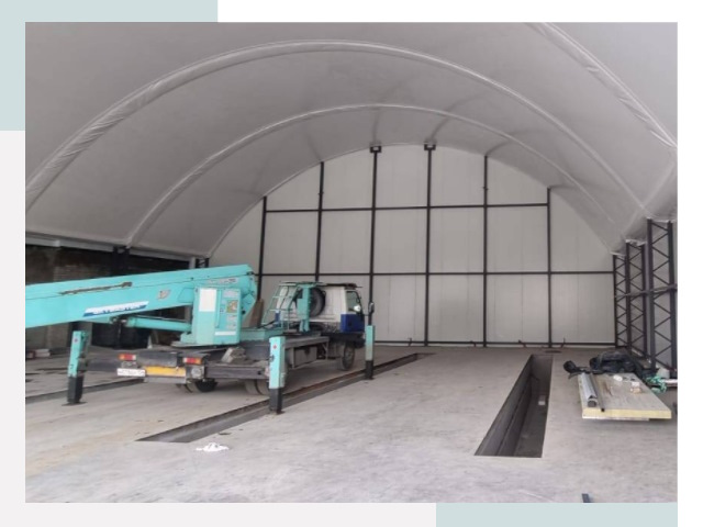 Внутреннее оснащение ангаров в Новодвинске